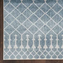 Best Kirklands Home Light Moroccan Washable Area Rug, 4x6 Blue
