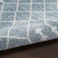 Best Kirklands Home Light Moroccan Washable Area Rug, 4x6 Blue