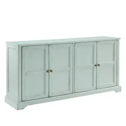 Discount Kirklands Home Light Paneled 4-Door Sideboard Blue