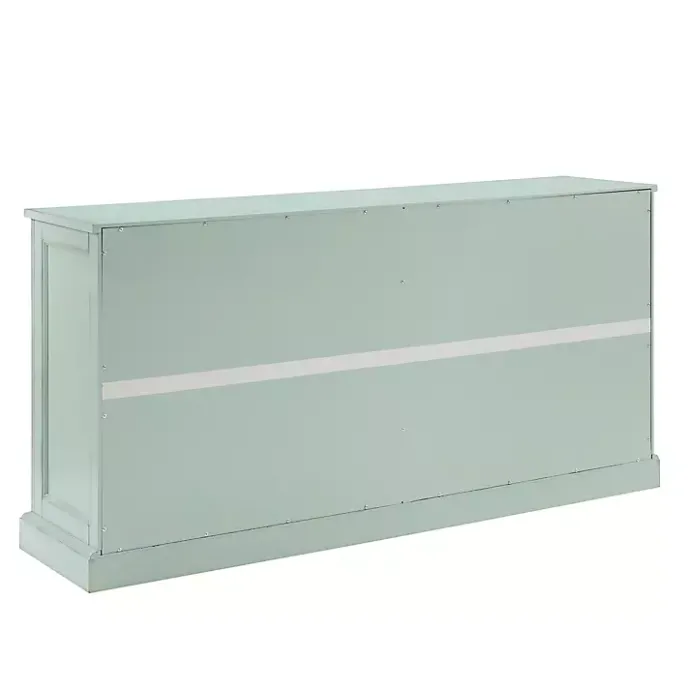 Discount Kirklands Home Light Paneled 4-Door Sideboard Blue