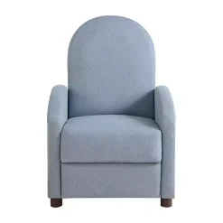Sale Kirklands Home Light Rounded Push Back Recliner Blue