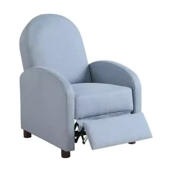 Sale Kirklands Home Light Rounded Push Back Recliner Blue