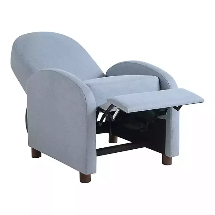 Sale Kirklands Home Light Rounded Push Back Recliner Blue