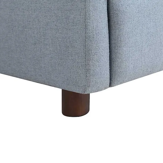 Sale Kirklands Home Light Rounded Push Back Recliner Blue