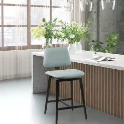 Hot Kirklands Home Light Swivel Counter Stool Blue