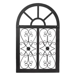 Sale Kirklands Home Light Blue Wood Arched Window Wall Plaque