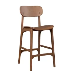Hot Kirklands Home Light Mid-Century Modern Bar Stool Brown