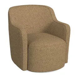 Hot Kirklands Home Light Swivel Barrel Accent Chair Brown