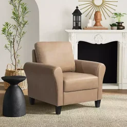 Sale Kirklands Home Light Walter Accent Chair Brown