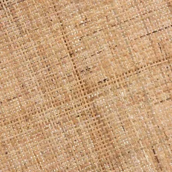 New Kirklands Home Light Brown Woven Rat Accent Table Tan