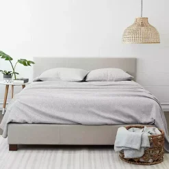 Kirklands Home Light Chambray 4-Pc. Queen Bed Sheet Set Gray