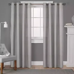 Sale Kirklands Home Light Lila Curtain Panel Set, 108 in. Gray