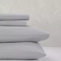 Outlet Kirklands Home Light Microfiber 4-pc. King Sheet Set Gray