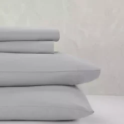 Sale Kirklands Home Light Microfiber 4-pc. Queen Sheet Set Gray