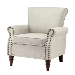 Sale Kirklands Home Light Miriam Nailhead Trim Armchair Gray