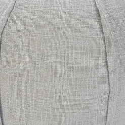 Kirklands Home Light Patchwork Cotton Pouf Gray