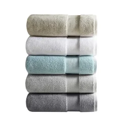 Sale Kirklands Home Light 6-pc. Cotton Bath Towel Set Gray