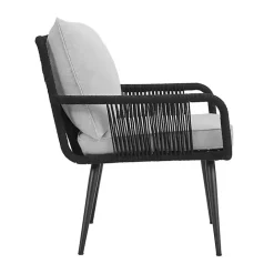 Outlet Kirklands Home Light Gray Rope Frame 2-pc. Outdoor Arm Chair Set