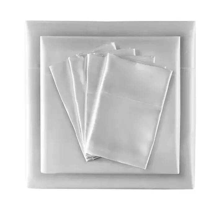 New Kirklands Home Light Satin 6-pc. King Sheet Set Gray