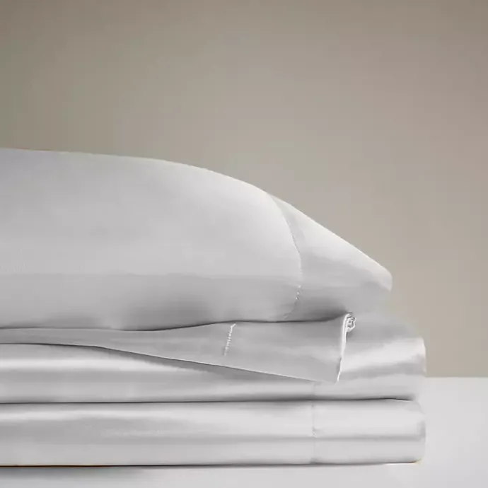 Online Kirklands Home Light Satin 6-pc. Queen Sheet Set Gray