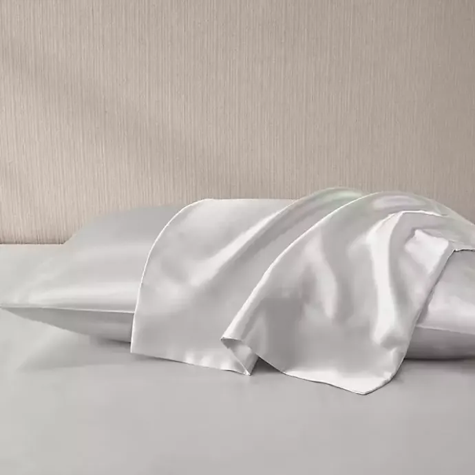 Clearance Kirklands Home Light Satin Standard 2-pc. Pillow Case Set Gray