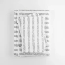 Sale Kirklands Home Light Gray Stripes 3-pc. Queen Duvet Cover Set