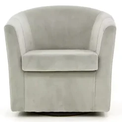 Sale Kirklands Home Light Swivel Barrel Accent Chair Gray
