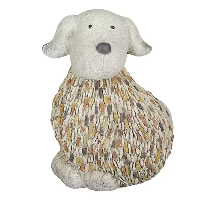 Clearance Kirklands Home Light Textured Dog Statue Gray