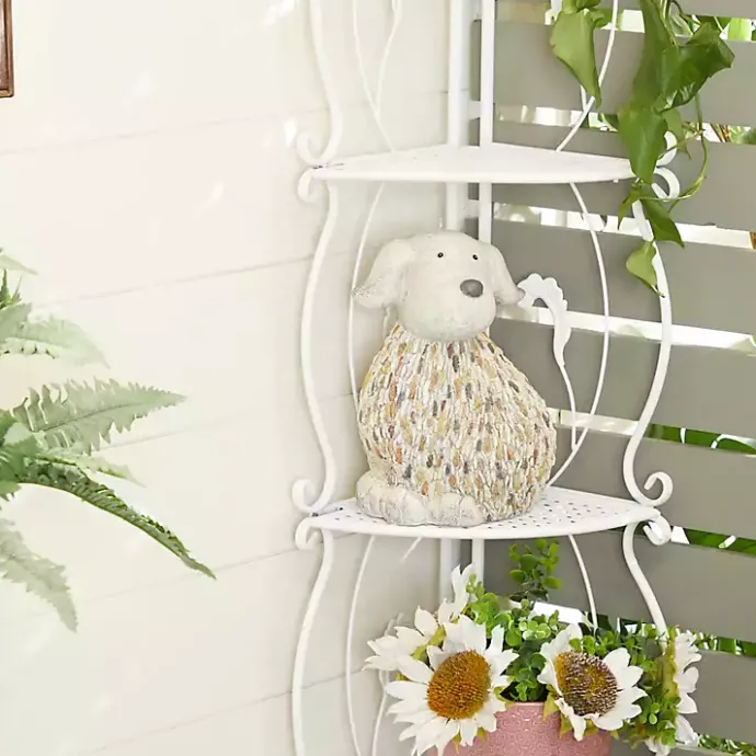 Clearance Kirklands Home Light Textured Dog Statue Gray