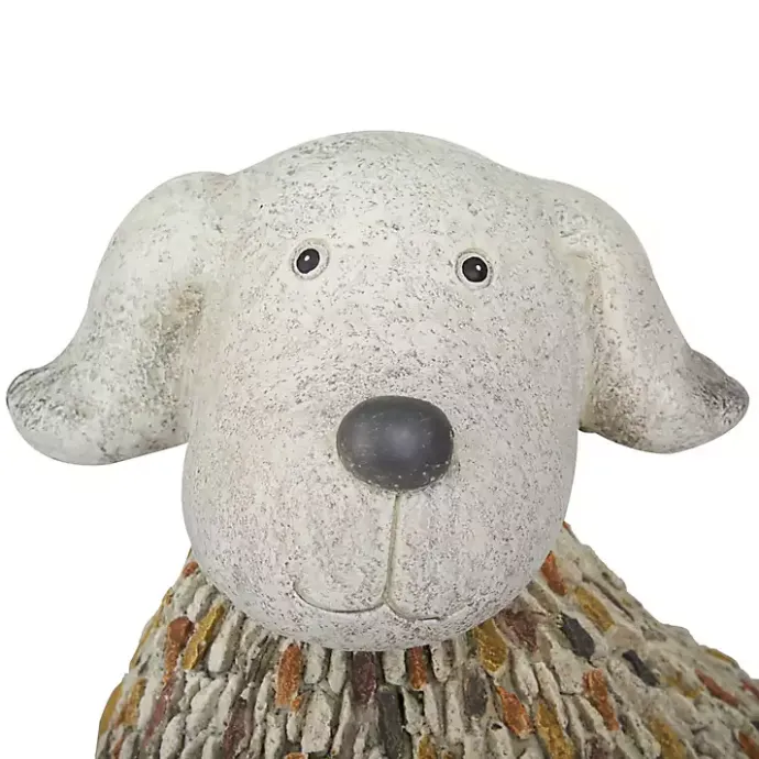 Clearance Kirklands Home Light Textured Dog Statue Gray