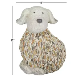 Clearance Kirklands Home Light Textured Dog Statue Gray