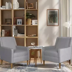 Outlet Kirklands Home Light Upholstered Juno Accent Chair Gray