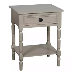 Sale Kirklands Home Light Wood Barrett Accent Table Gray