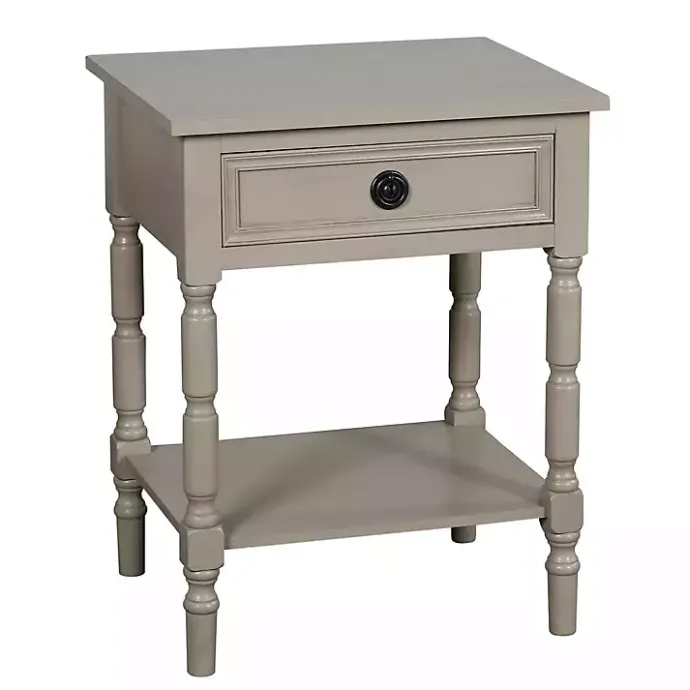 Sale Kirklands Home Light Wood Barrett Accent Table Gray