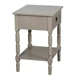 Sale Kirklands Home Light Wood Barrett Accent Table Gray