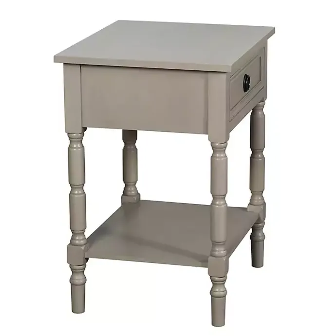 Sale Kirklands Home Light Wood Barrett Accent Table Gray