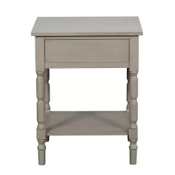 Sale Kirklands Home Light Wood Barrett Accent Table Gray