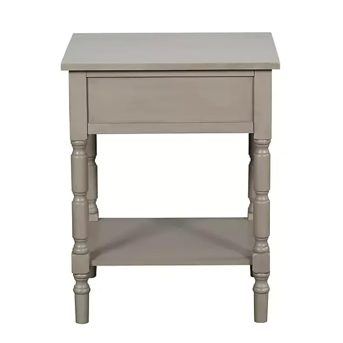 Sale Kirklands Home Light Wood Barrett Accent Table Gray