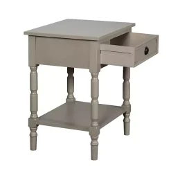 Sale Kirklands Home Light Wood Barrett Accent Table Gray
