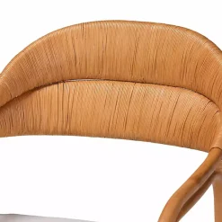 Hot Kirklands Home Light Honey Rattan Marisa Accent Chair Ivory