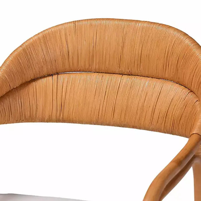 Hot Kirklands Home Light Honey Rattan Marisa Accent Chair Ivory