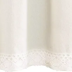 Best Kirklands Home Light Linen Lace Curtain Valance Ivory