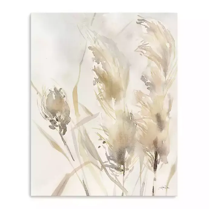 Outlet Kirklands Home Light Pampas Grasses Canvas Art Print, 24x30 in.