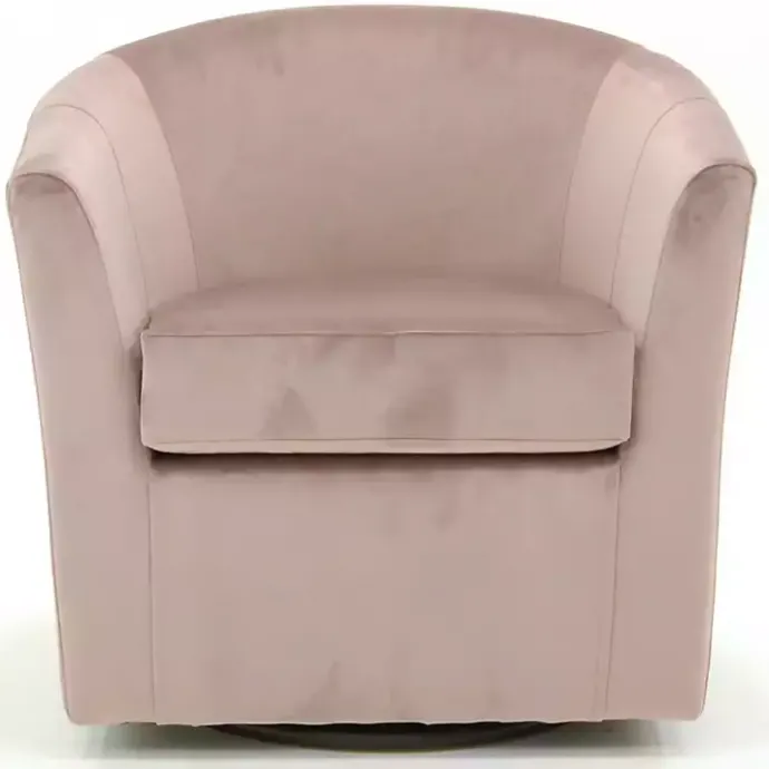 Outlet Kirklands Home Light Swivel Barrel Accent Chair Pink