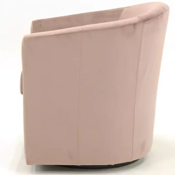 Outlet Kirklands Home Light Swivel Barrel Accent Chair Pink