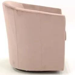 Outlet Kirklands Home Light Swivel Barrel Accent Chair Pink