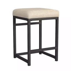 Sale Kirklands Home Light Upholstered Counter Stool Tan