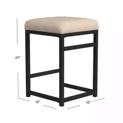 Sale Kirklands Home Light Upholstered Counter Stool Tan
