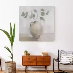 Clearance Kirklands Home Light Vase Botanical Canvas Art Print