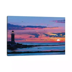 Clearance Kirklands Home Lighthouse Coastal Canvas Art Print Multi